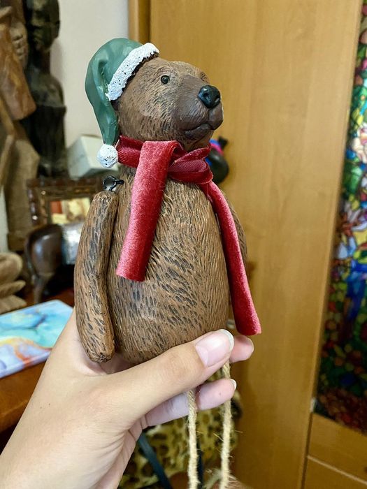 Статуэтка, фигурка новогодний мишка, медведь Next