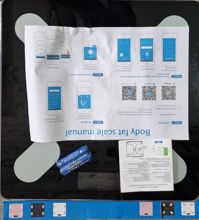 Waga łazienkowa Bluetooth smart 25w1 180KG analityczna inteligentna