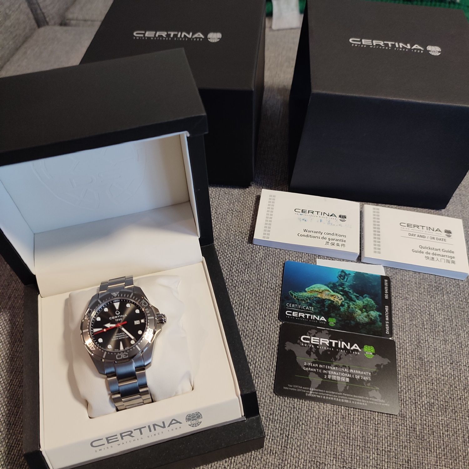 Zegarek męski Certina DS Action Diver Automatic Titanium