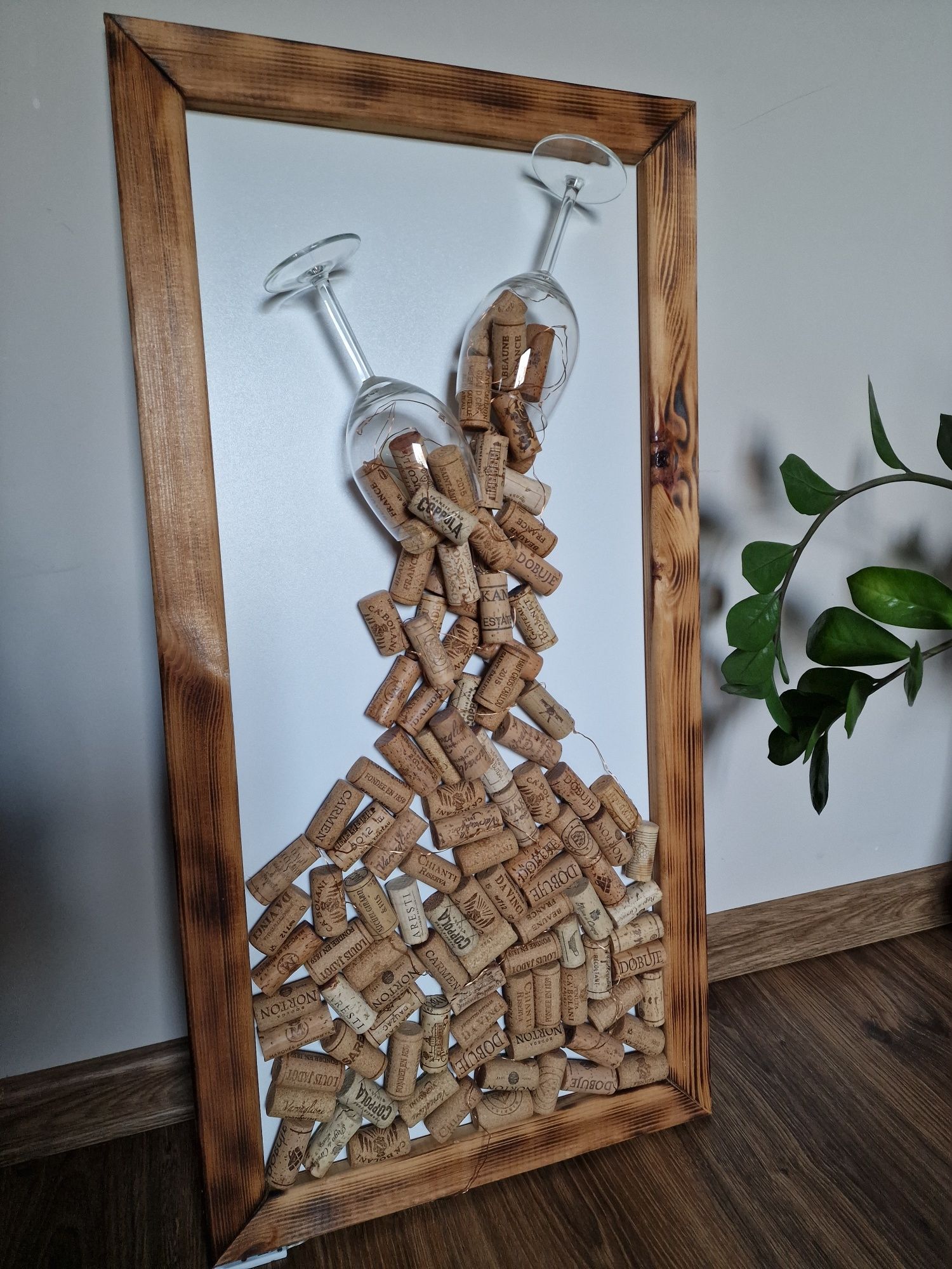 Obraz z korków od wina