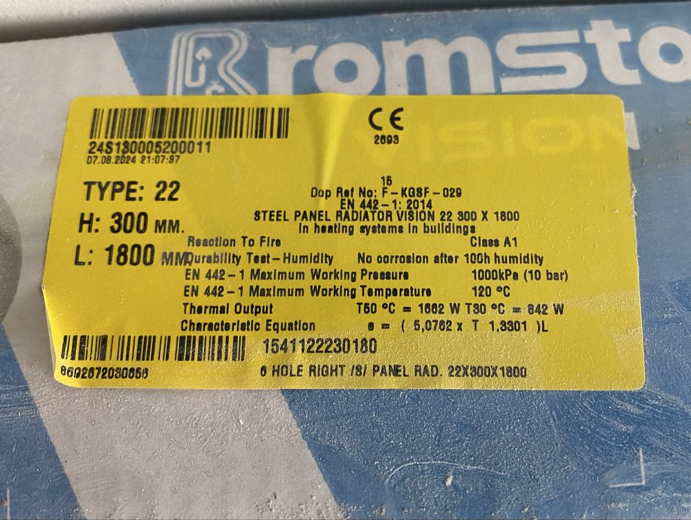 Продаю нові радіатори опалення / батареї  Romstal