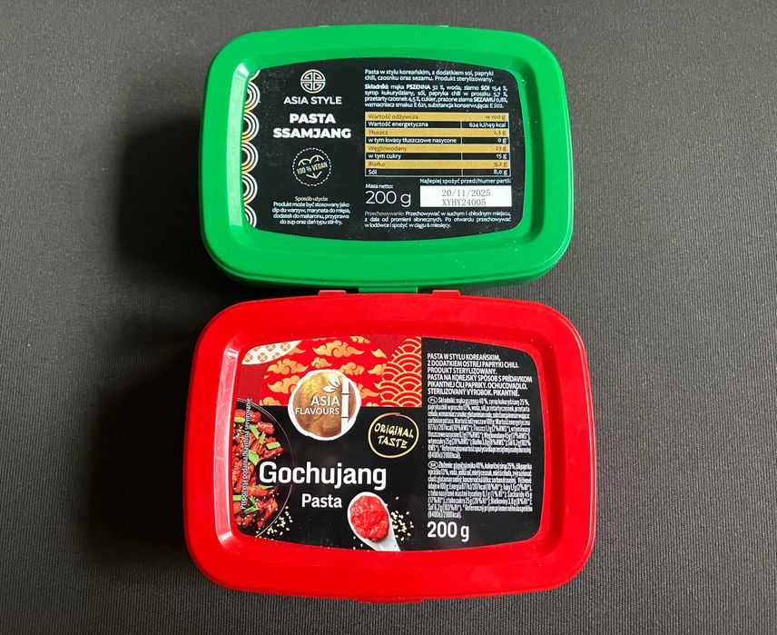 Pasta Koreańska Gochujang + Ssamjang 2 x 200g Sos Marynata