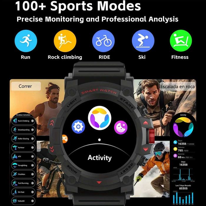 Zegarek Sportowy SmartWatch GPS - Nowy