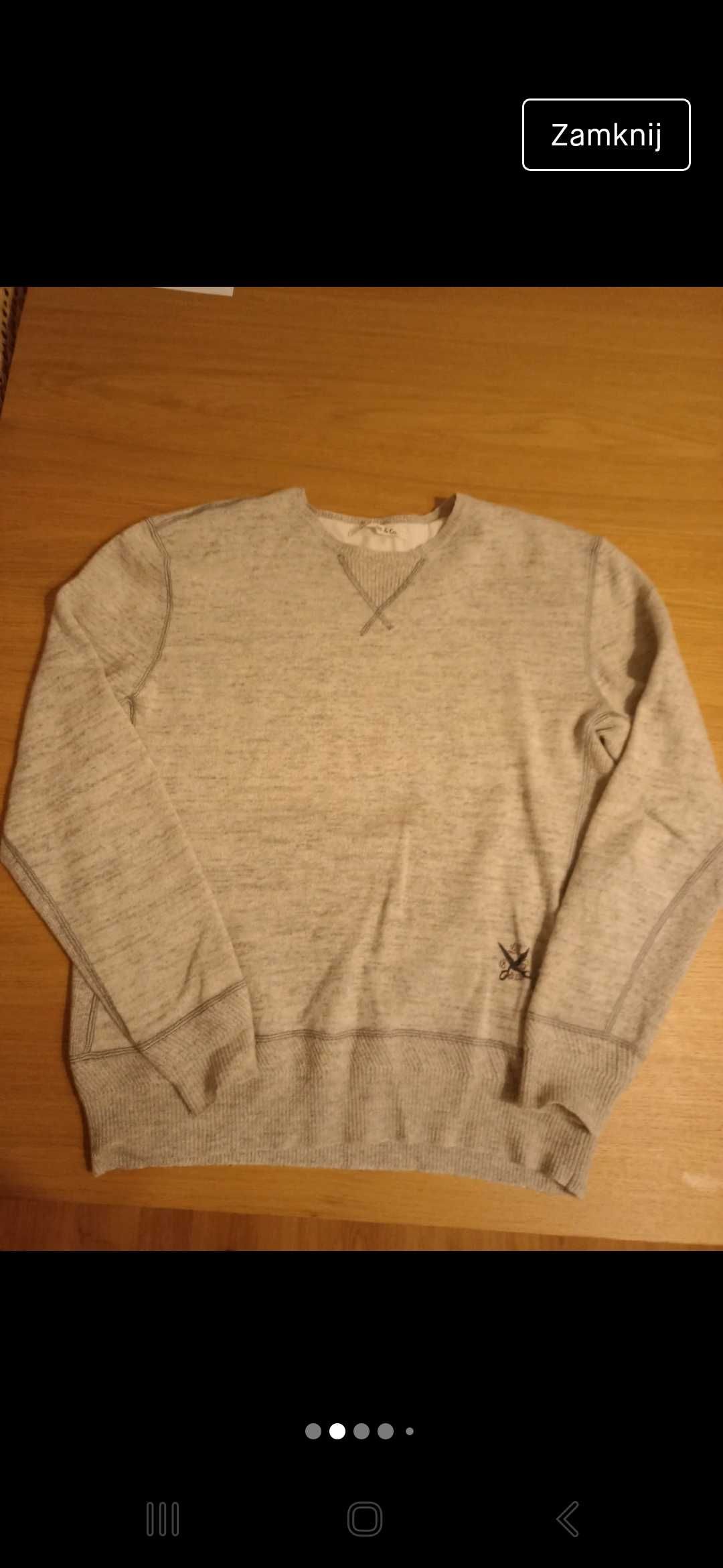 Sweter męski Levis szary XL