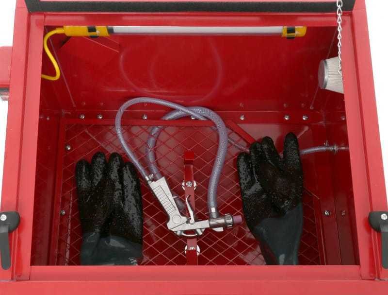 KRAFT&DELE Piaskarka Kabinowa Warsztatowa 90l + Dysze Zestaw KD10334
