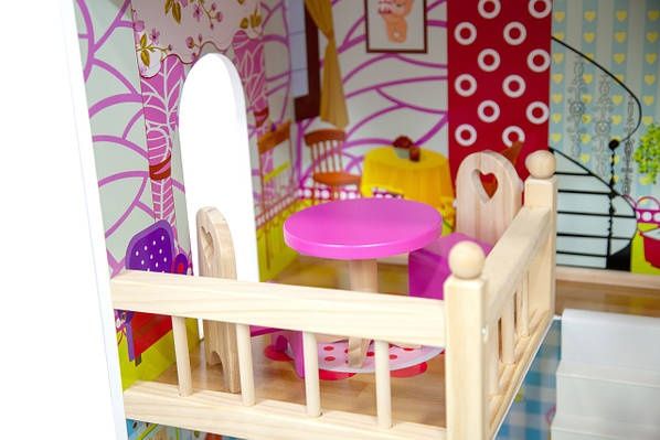 Ляльковий будинок, кукольний домик, замок для ляльок, дерев'яний будин