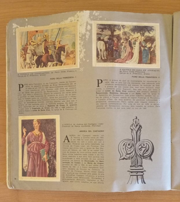 Quadros célebres - coleção de 216 cromos