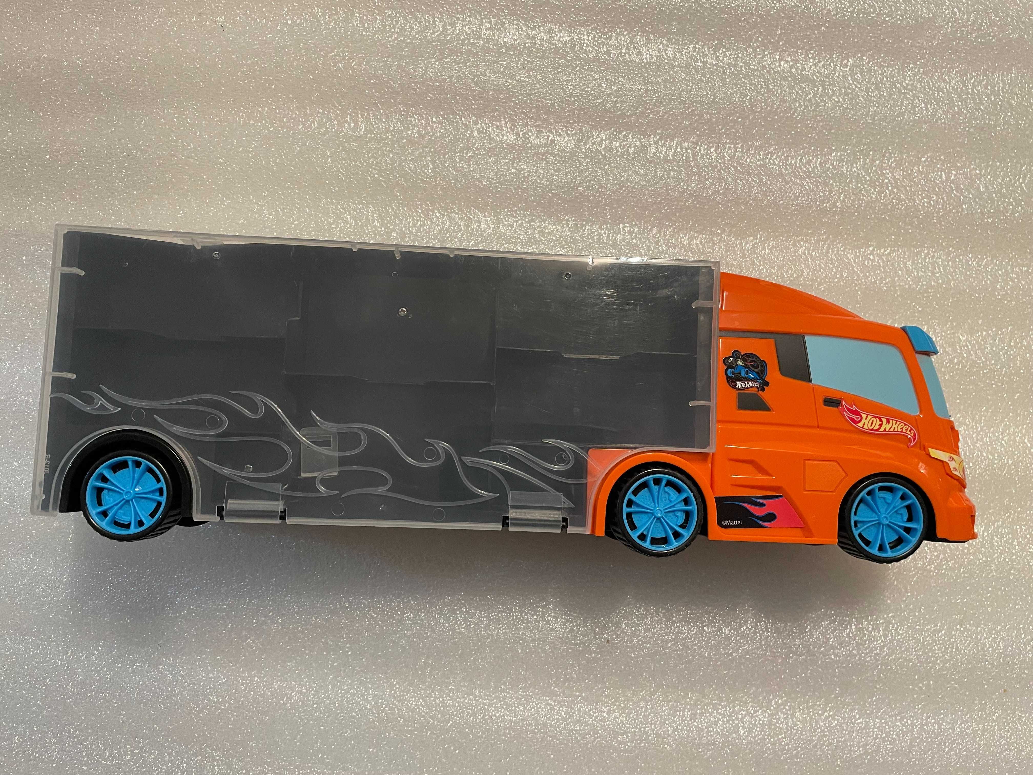 Hot Wheels pojemna Ciężarówka Transporter 40 cm USZKODZONY