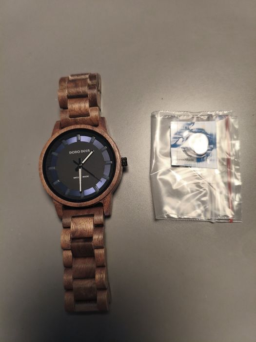 Zegarek męski DODO DEER naturalne drewno, nowa bateria