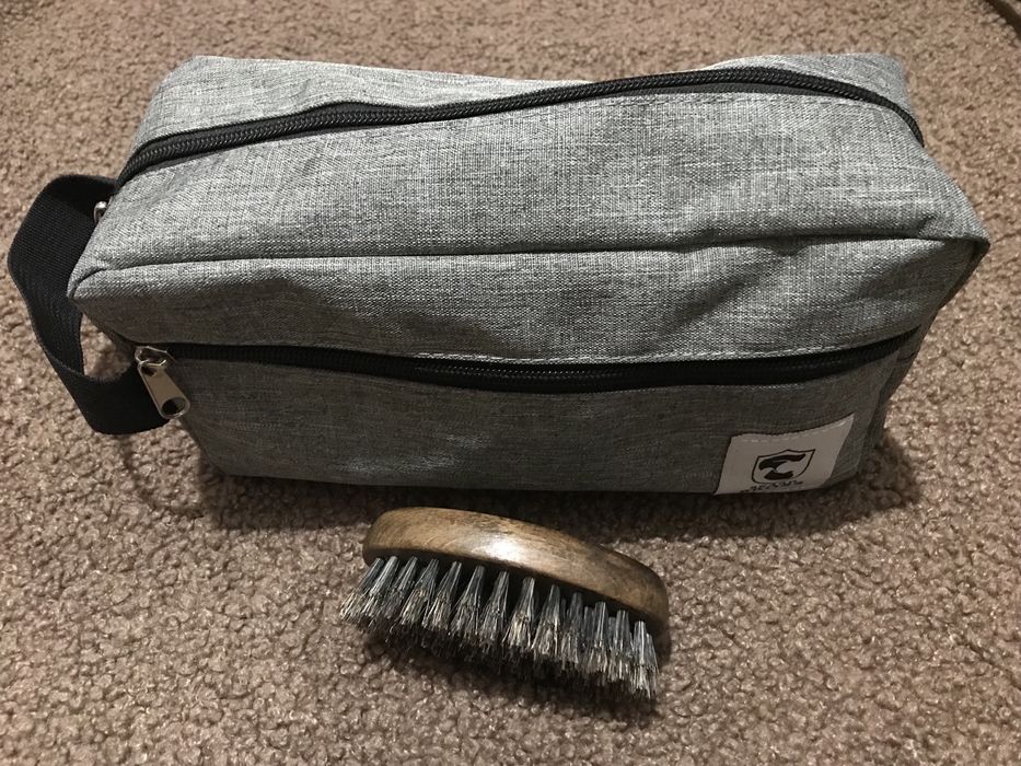 Чоловіча косметичка, органайзер екошкіра преміум + У ПОДАРУНОК ЩІТКА