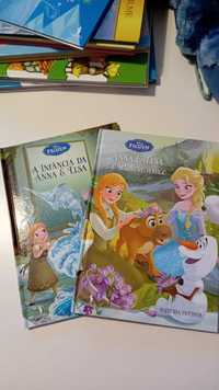 diversos livros infantis: Anita, Frozen, etc.