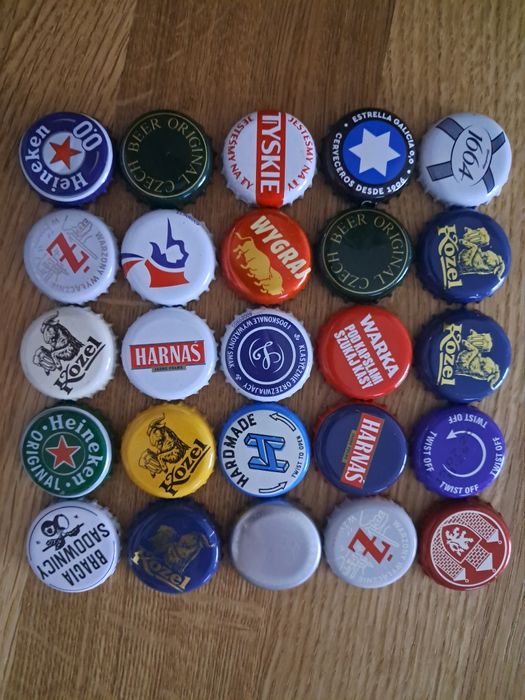 Zestaw kapsli kolekcjonerskich - Perła Loteria Lech Desperados