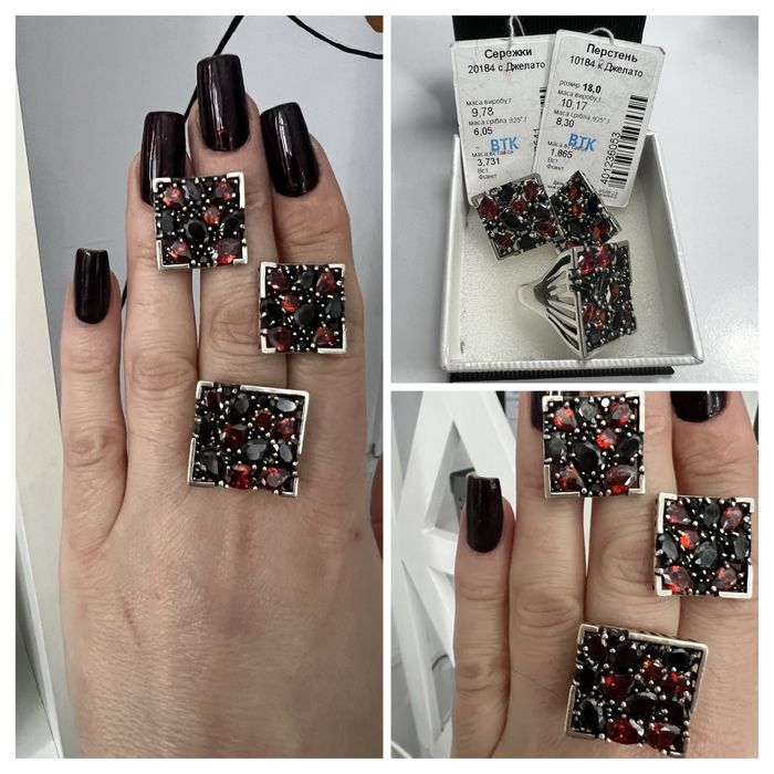 Срібло,набори,сережки,каблучки!