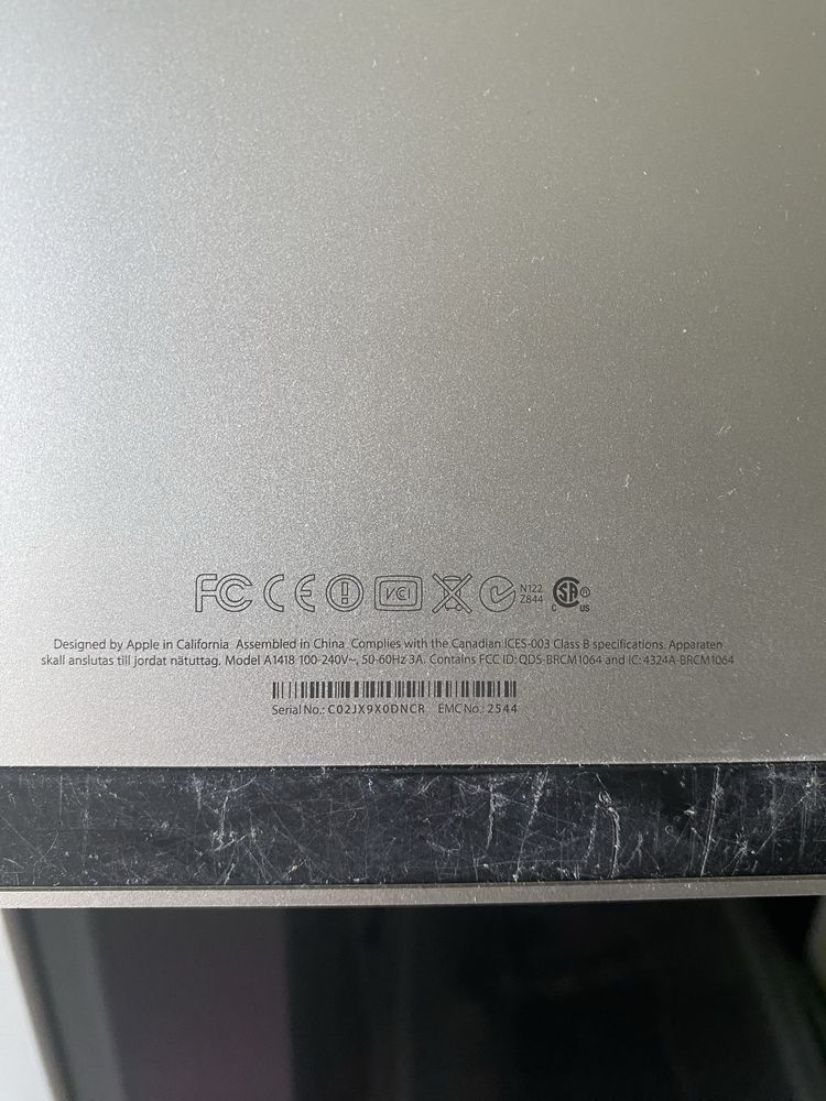 iMac A1418 - uszkodzony