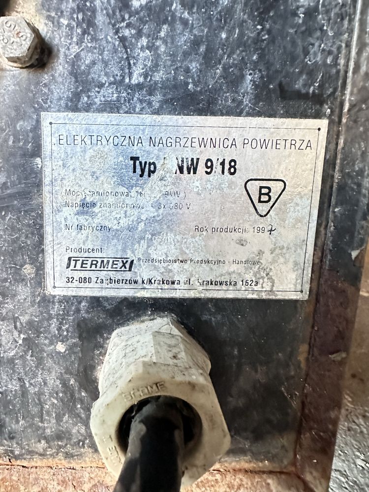 Elektryczna Nagrzewnica Powietrza 18kw