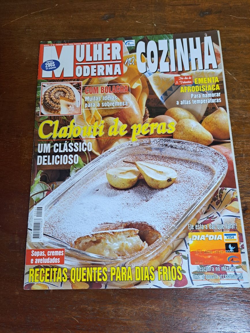 Revistas Mulher Moderna  na Cozinha