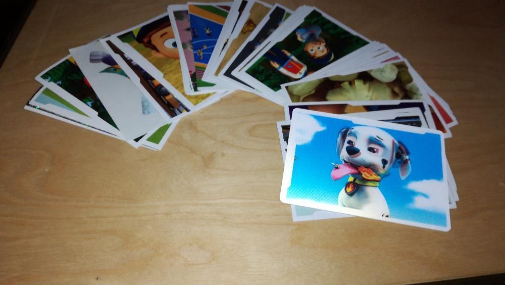 Cromos patrulha pata da caderneta um ano de aventuras