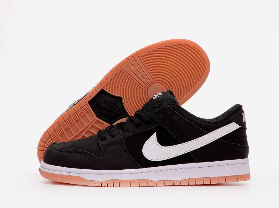Мужские кроссовки Nike SB Dunk Low "Black-White" Размеры 40-45