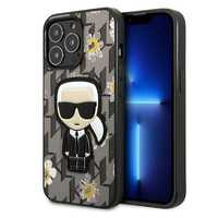 Etui Karl Lagerfeld Flower Ikonik Karl dla iPhone 13 Pro/Grey