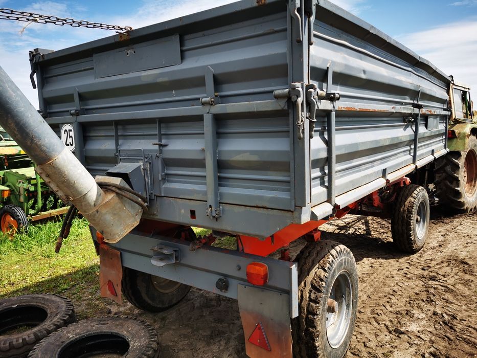 Przyczepa rolnicza Bergmann 8t 3 strony wywrotka zarejestrowana