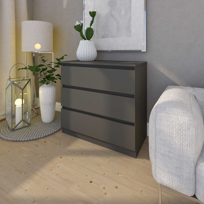 Комод з 3 шухлядами — спальня / гардероб / вітальня 80х40х77.4см