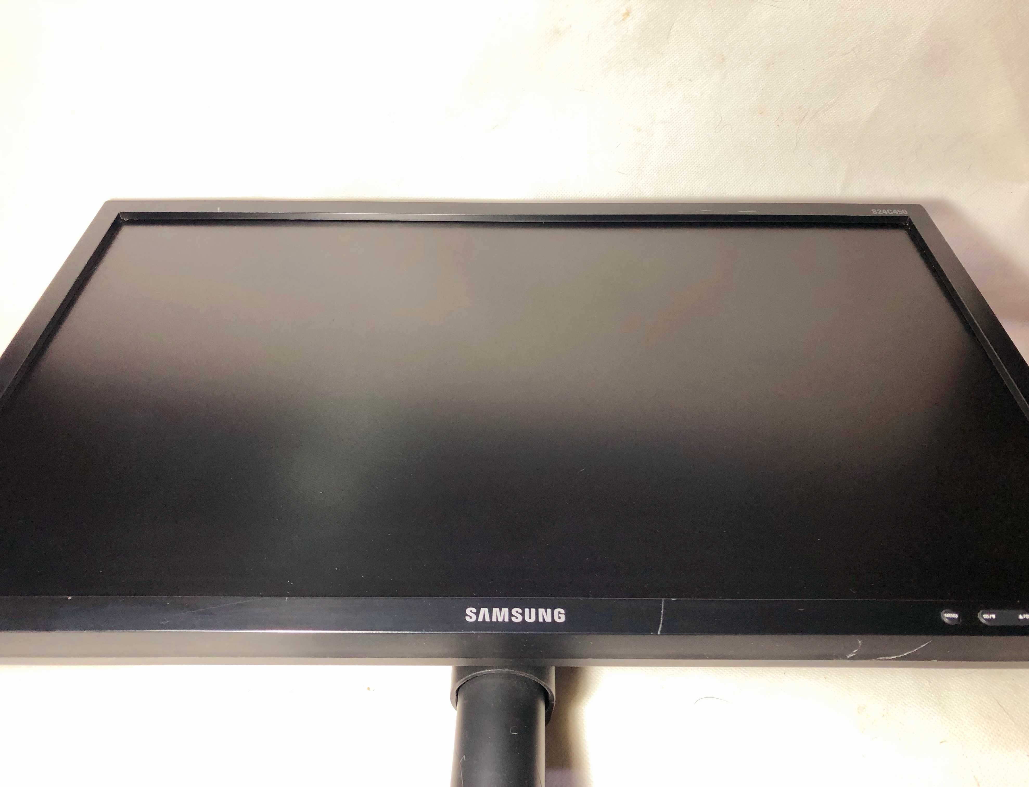 Monitor 24" LED Samsung S24C450 FullHD 1920x1080 DVI VGA PIVOT 24 cale