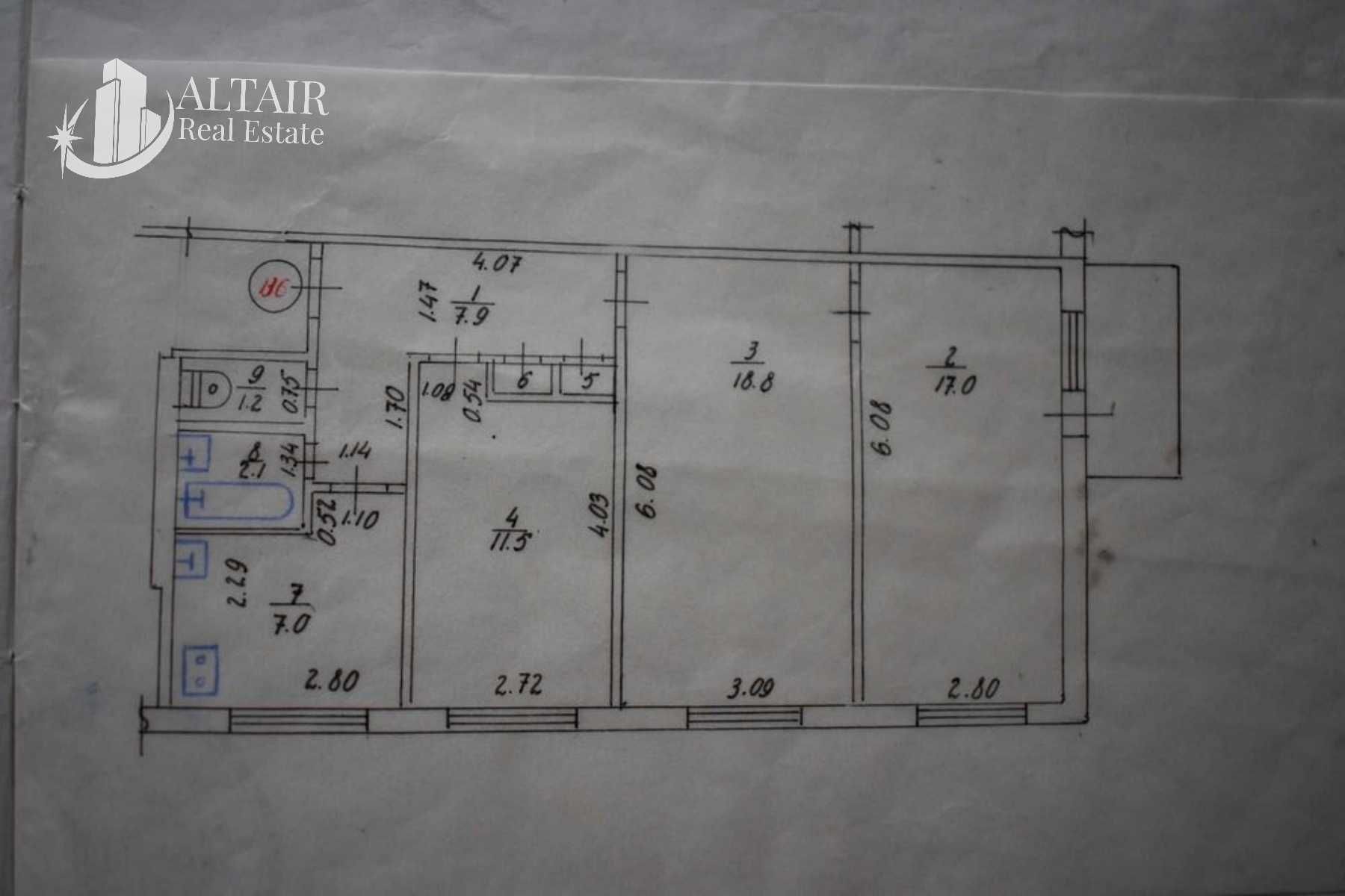 В продаже 3 ком. квартира 67м2 с ремонтом, Алексеевка,ул. Ахсарова VI