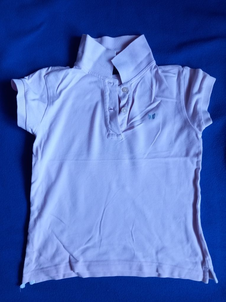 Koszulka polo,  tshirt dla dziewczynki  rozmiar 116 - 122