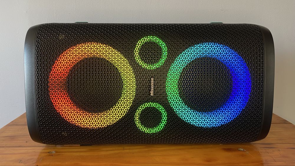Coluna de som hisense bluetooth 300w LED