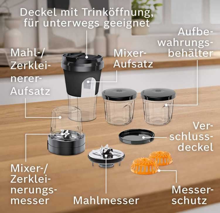 Набір насадок для подрібнення Bosch MUZ45XTM1 комбайнів MUM2 MUM4 MUM5