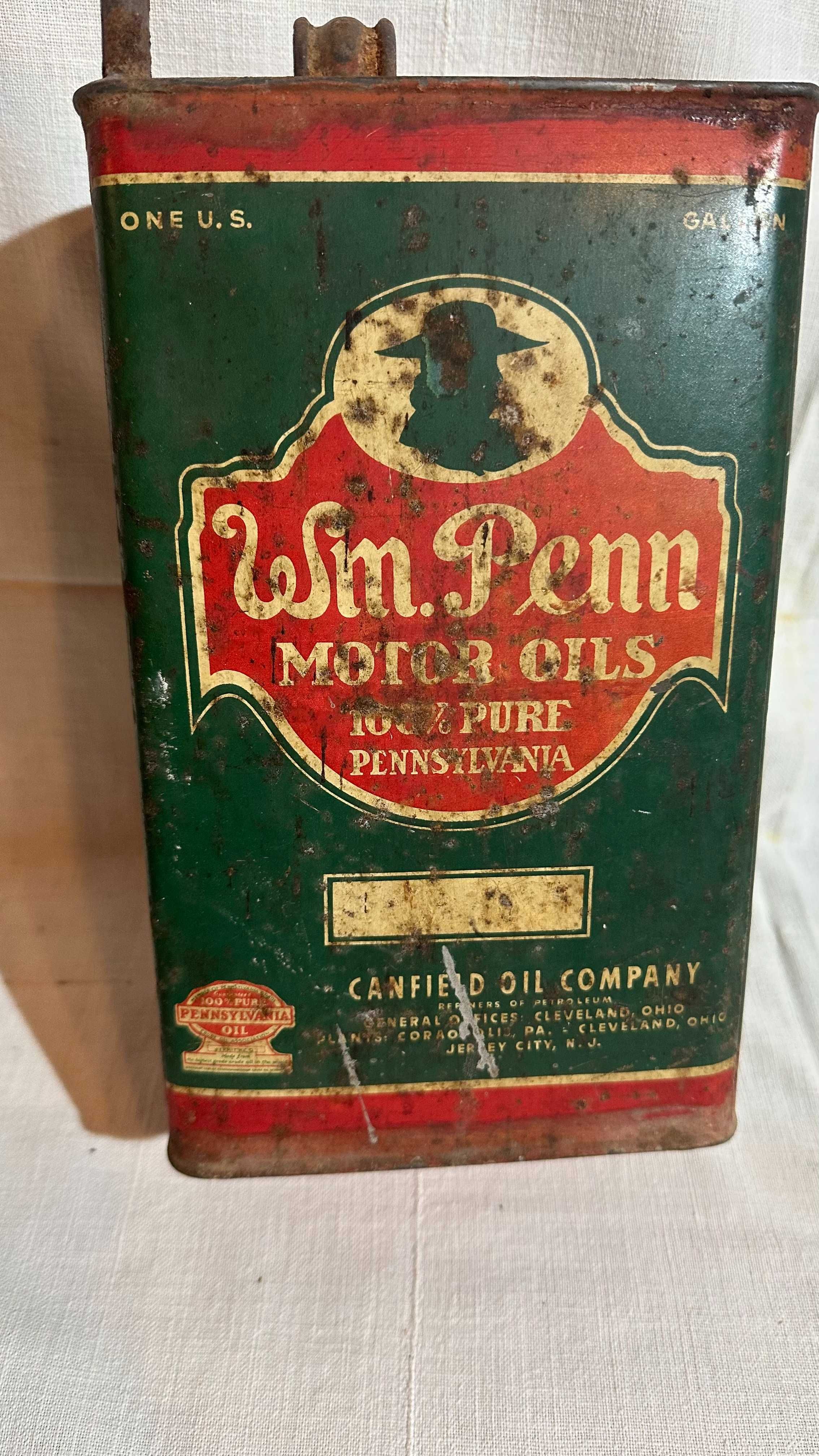Lata oil William Penn Vintage