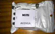 Conversor AV para VGA - Novo e Lacrado