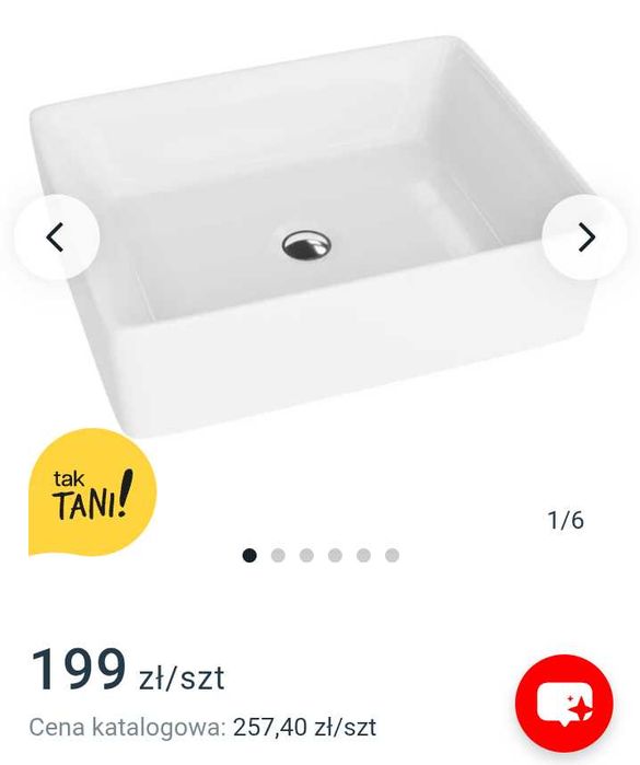 Umywalka nadblatowa lavita Vittoria