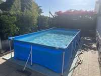 Piscina 4m x 2,11m (com muitos acessórios)