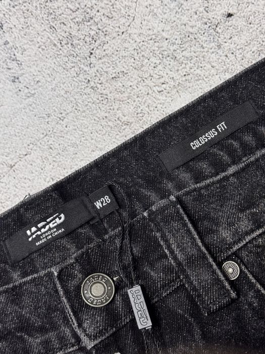Jaded London Washed Black 26,28,30,32,34,36 Colossus Jeans Чорні