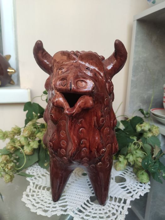 Керамика Украины, Васильковская майолика,Дивные звери,Опошня, куманец