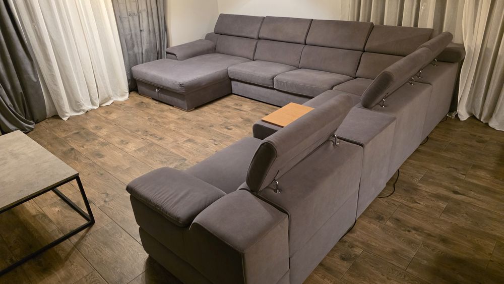 STUDIO Narożnik XXXL, rozkładany, z funkcją relaks AGATA MEBLE