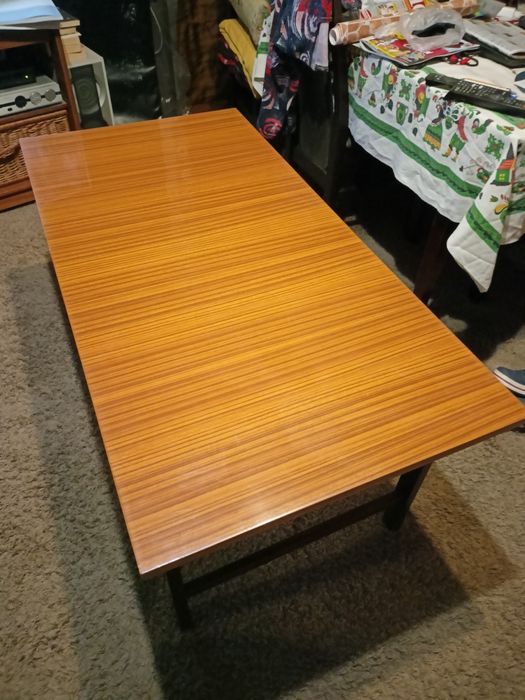 Promocja!!! = Stara ława drewniana 60x120x55 na wysoki połysk = zadban
