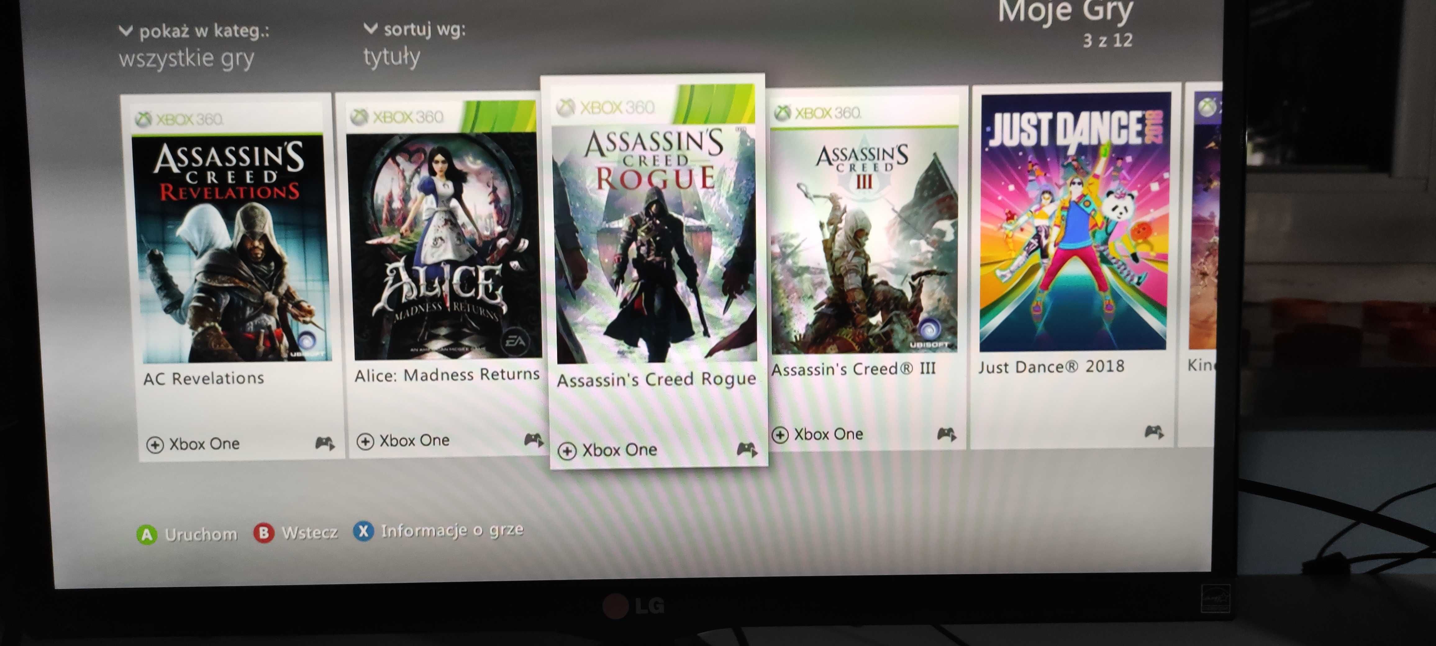 Xbox 360 + 2 pady oryginalne + 10 gier