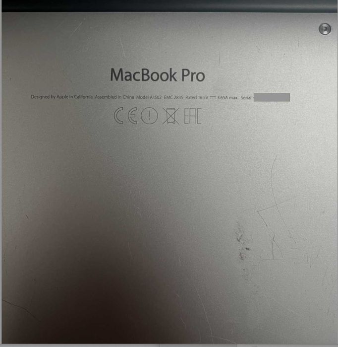 Macbook Pro Retina 13 cali 2015 SSD 125GB