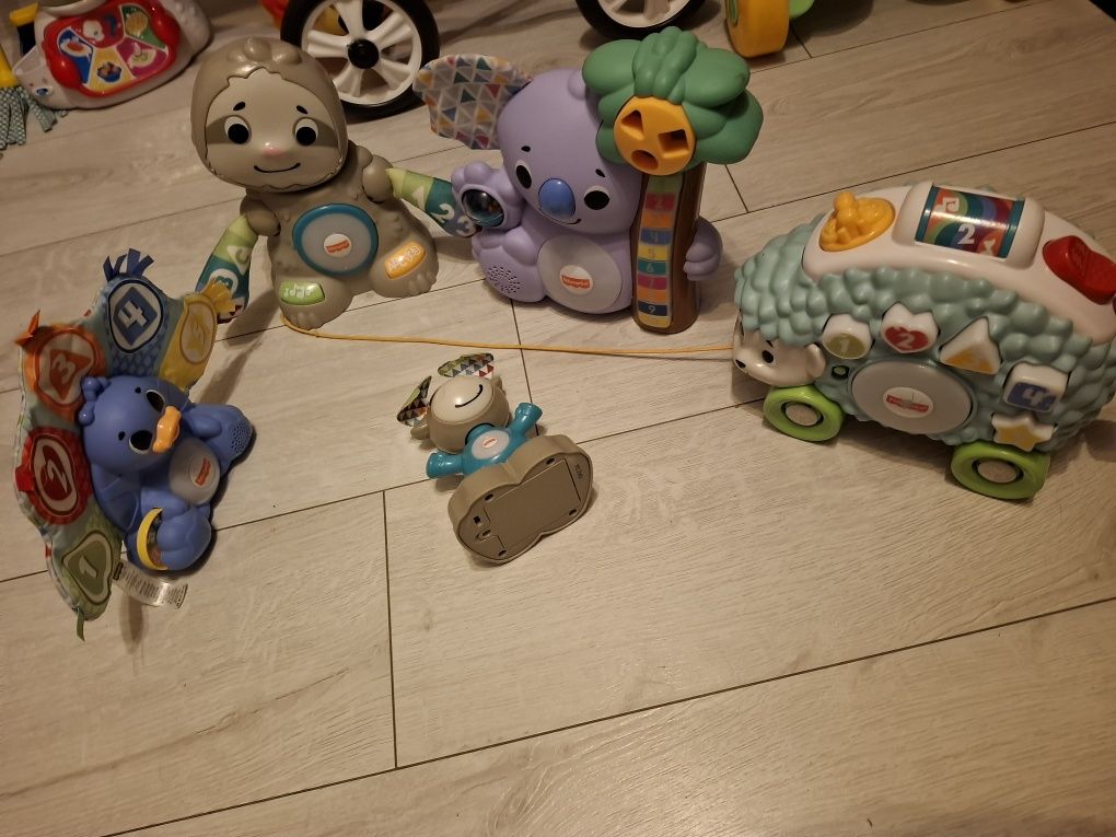 Linkimals fisher price 5 szt. łoś, leniwiec, koala, jeż, paw FISHER
