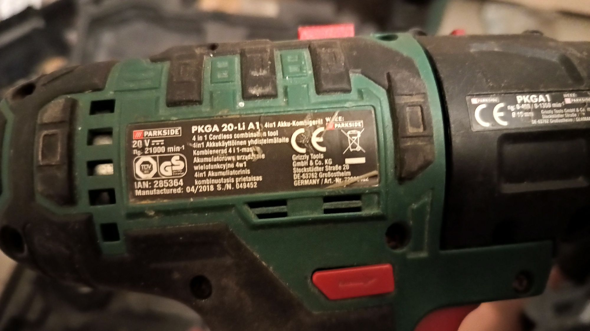 Parkside PKGA 4w1 3w1 multitool
