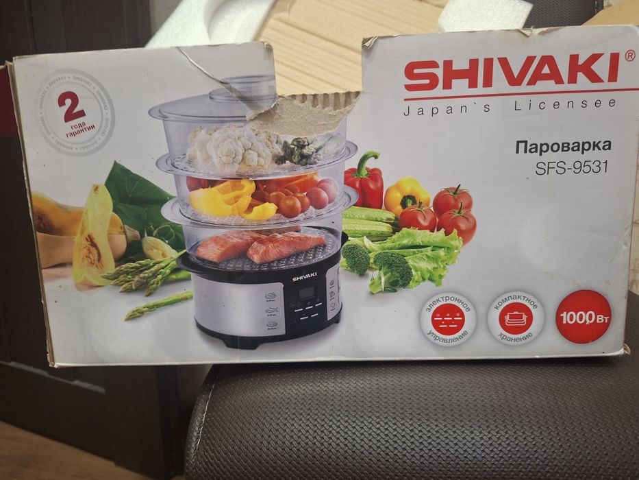 Пароварка , 1000 Вт Shivaki