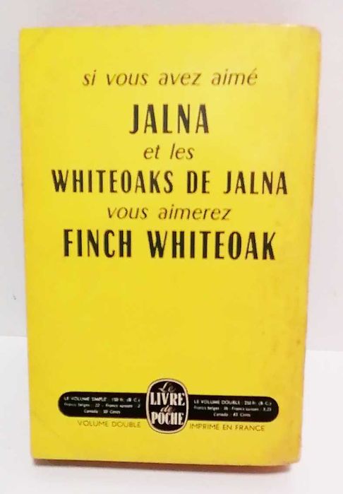 Finch Whiteoak, de Mazo de la Roche. (edição francesa)