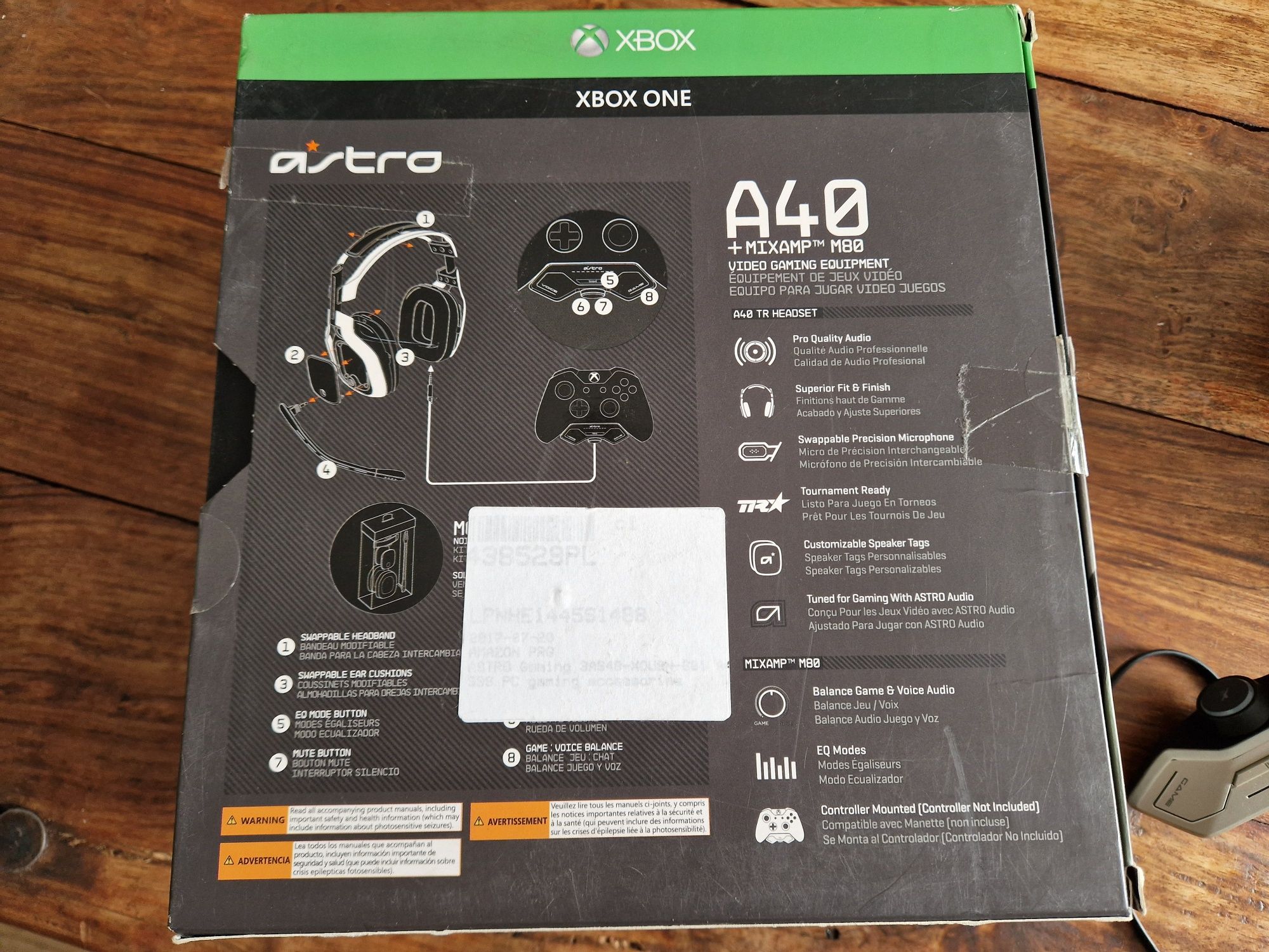 Astro A40 +Mixamp M80 Xbox Series One słuchawki