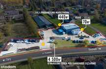 Hala produkcyjno-magazynowa 510m2 + biuro + socia