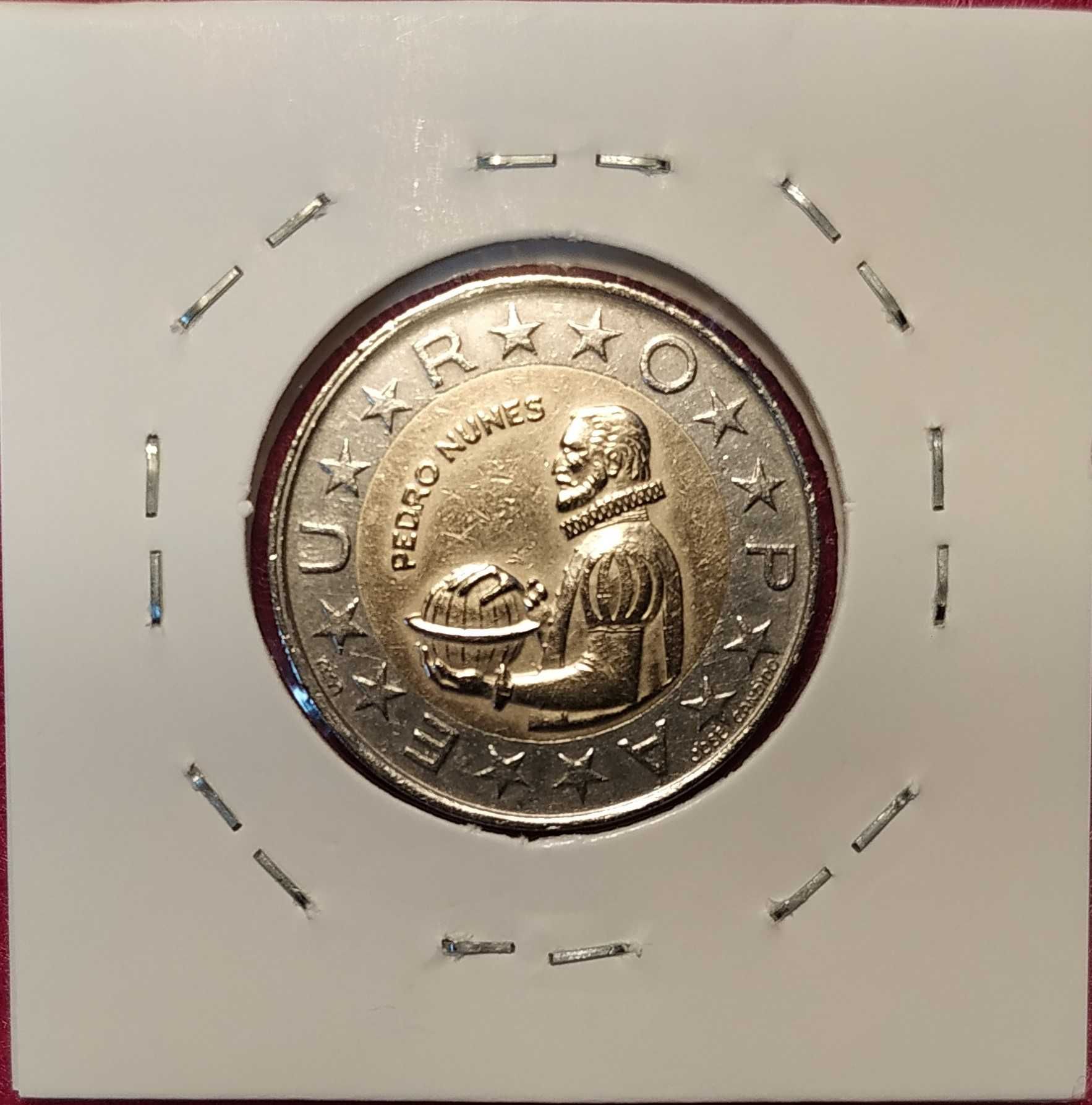 Moeda de 100 escudos de 1991 com 12 sectores no rebordo