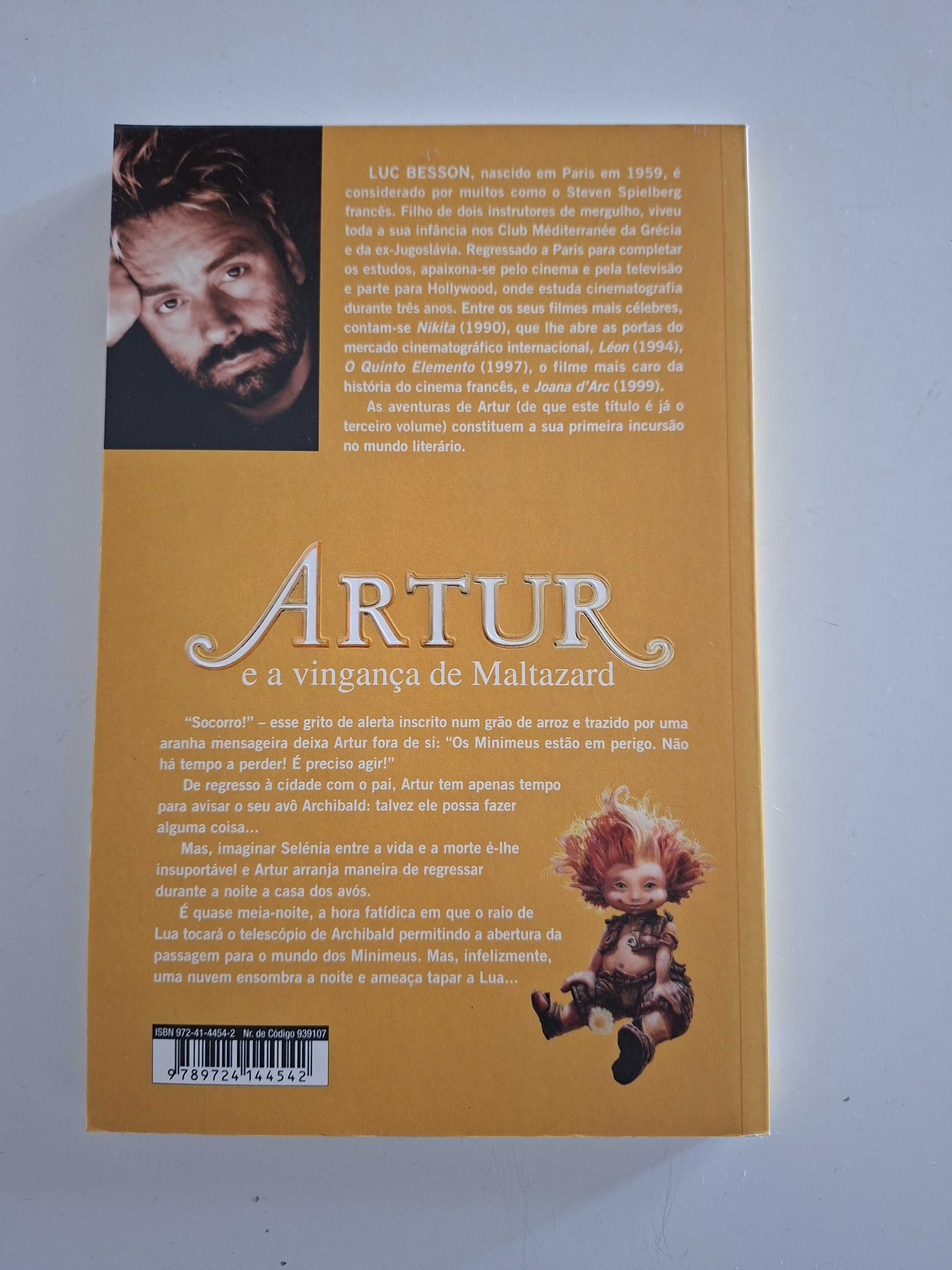 3 livros Artur - Luc Besson