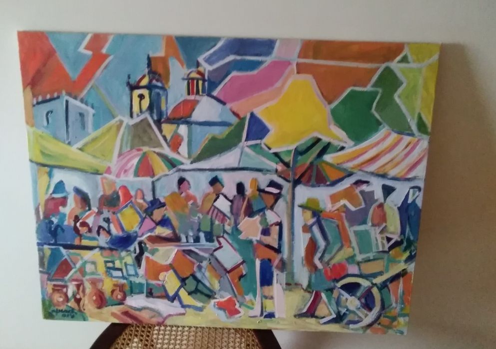 Pintura "Feira" de Barcelos. De Afmach
