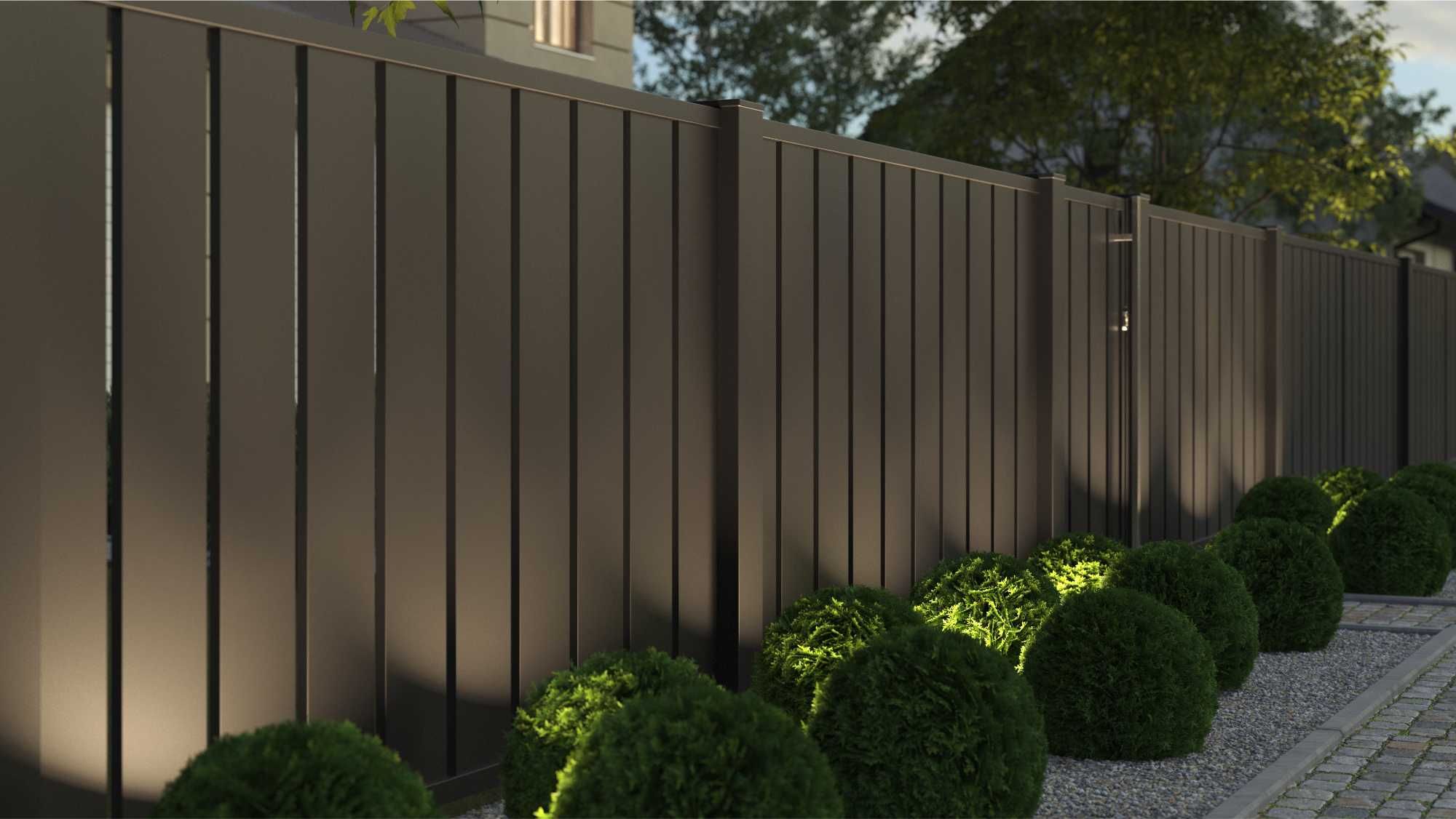 Brama skrzydłowa wjazdowa aluminiowa ogrodzeniowa MODENA 4m x 1,5m